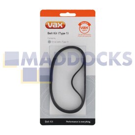 No Longer Available. Order 07-VX-15 [Genuine Original Vax 'Type 1' Power 1, Power 2 Series Drive Belt Kit (Pack of 2)]