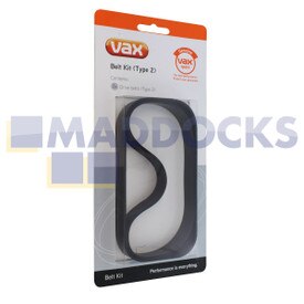 Genuíno Original Vax 'Tipo 2' VS-10, Power 3, Power 4 Series Drive Belt Kit (Pacote de 2)