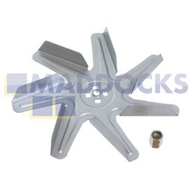 Compatible for Bosch, Neff, Siemens Multi-Model Fitting 150mm Fan Oven Fan Blade & Fixing Nut Set for 100-BS-38250 Type Motor