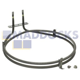 Original genuíno Bosch, Neff, Siemens B15, B40, B50, E1, E2, U1, U2 Elemento de forno de ventilador e parafuso de fixação (2300W)
