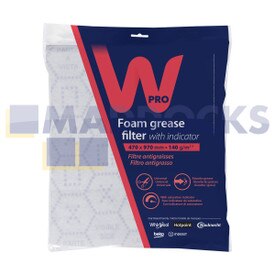 Filtro de graxa original genuíno WPro cortado no tamanho do exaustor do fogão (470 mm x 970 mm, UGF015)