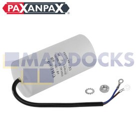 Capacitor universal (3uF / 3MFD, 450VAC) com conectores de cabo de 19cm