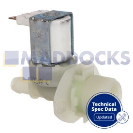 Compatible for AEG F45000; John Lewis JLB, JLD; Zanussi ZDF, ZDT Series Dishwasher Water Inlet Fill Solenoid Valve (2.5L/Min, 180° Outlet)