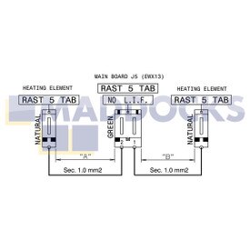 Genuine Original Electrolux Wiring Harness, Heating Element