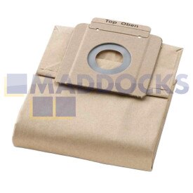 Sacos de papel de filtragem de aspirador de pó 'classe M' genuínos Karcher T7/1, T9/1, T10/1 Series (embalagem de 10)