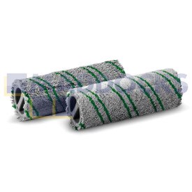 Genuine Original Karcher BR30/1CBP Pack Series Scubber Dryer "Stone" Type Microfibre Floor Roller Brushes (Pack of 2, 300mm x 60mm x 60mm)