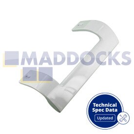 Maçaneta da porta do freezer original Beko CXFD5104W, DSE28000KL tipo