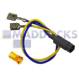Genuine Original Beko Short Case Yellow Signal Lamp 150Mm