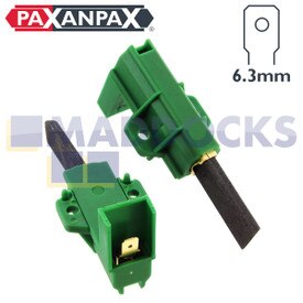Compatível com escovas de carbono Arcelik Motor 'Type L24MF7' (35mm x 17mm x 5mm, Pack de 2)