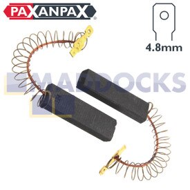 Compatível com Bosch 3TS, CM, CWF, WAE, WAQ, WM, escova de carvão do motor da máquina de lavar da série WXP (43 mm x 13 mm x 5 mm, pacote de 2)