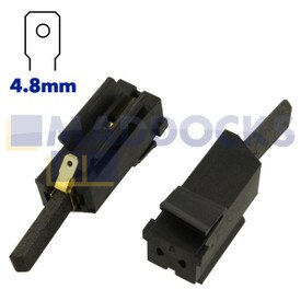 Escovas de carbono de motor GEC/GDA originais não laminadas genuínas (25 mm x 9 mm x 4 mm, pacote de 2)