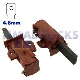 Compatível para escovas de carbono de motor único (27 mm x 12 mm x 5 mm, pacote de 2)