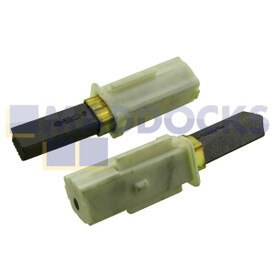 Escovas de carbono genuínas e originais da Ametek Lamb produzidas para motores de 5,7" 220-240V, largura de 0,323" para comutadores de 22 barras e 1,275" (833423-62, 30 mm x 11 mm x 8 mm, pacote de 2)