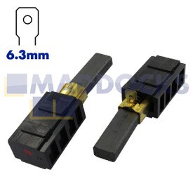 Escovas de carbono genuínas e originais da Ametek Lamb produzidas para motores de 7,2" 220-240V para comutadores de 28 barras, 1,125" (833415-55, 28 mm x 10 mm x 6,5 mm, pacote de 2)