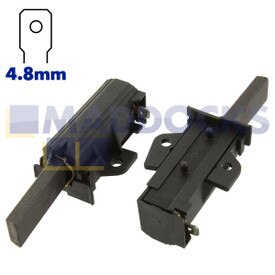 Compatível para escovas de carbono de motor único (28 mm x 12 mm x 5 mm, pacote de 2)