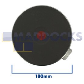 Genuine Original Lincat Wide 8mm Rim Quick Heat Solid Hotplate (180mm & 2000W)