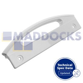 Genuine Original Gorenje, Proline, Frigidaire, Sidex, Smeg Multi-Model Fitting Frigorífico Freezer Maçaneta da porta branca