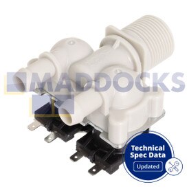 Genuine Original LG F4V310WSE.ABWQPUK Type Washing Machine Water Inlet Solenoid Valve