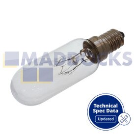 Genuine Original LG GRF459BBQA.A Type Incandescent Refrigeration Lamp Bulb (30W, 240VAC, 0.12A, 200lm, -0LUX, White)