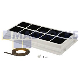 Genuíno original BSH Bosch DHE645MGB, DWEPI1AGR, DHE635BGB, DHE645MGB, LE1TIE1GB, LE1TIE2GB, LE1TIE3GB Tipo Kit de filtro de carvão vegetal (DSZ11AF)