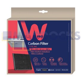 Genuine Original Indesit Carbon Charcoal Filter (27cm x 24cm)