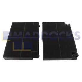 Compatível com filtros de carvão de carbono Faber EFF70 (195 mm x 140 mm x 20 mm, pacote de 2)