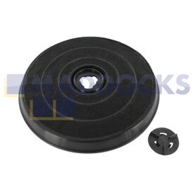 Compatível com Indesit, Filtro de Carvão de Carbono Ariston Tipo E233 (233mm x 28mm, Embalagem com 1)