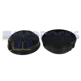 Filtros de coifa de carvão vegetal universal Elica 'tipo 47' (150 mm x 50 mm, pacote de 2)