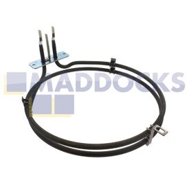 Compatível com Ariston FC, FD, FO, FT; Canhão 10000, C50, C60, C90DPX; Creda S077; Hotpoint BS, CH, GW, SD, SE, SQ, SX; Indesit FIE, ID, IF, Elemento de Forno Ventilador Série KP (1600W)