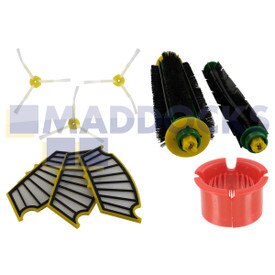 Compatível com Kit de reabastecimento do tipo cabeça de limpeza vermelha e verde Roomba 500 e Professional Series