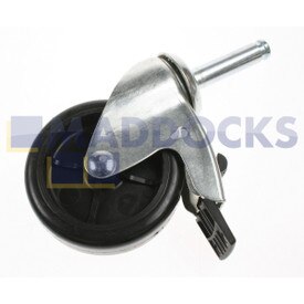 Genuine Original Sealey Wheel,Swivel Castor (W/Brake)(D:75 W:22 B:8 H:148)