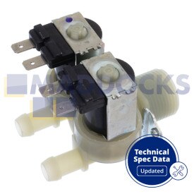 Genuine Original Midea Multi-Model Fitting Washing Machine Twin 2-Way Water Inlet Solenoid Valve