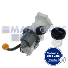 Genuine Original Midea M100WM09 Type Drain Pump Base & Filter Housing Assembly