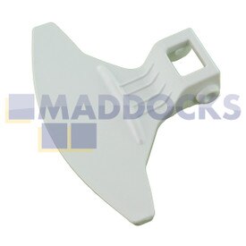 Genuine Original Beko WMD25100T, WMD25120, WMD25125M Type White Plastic Washing Machine Door Handle
