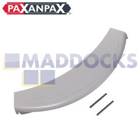 Compatível com Bosch WAE, WFC, WFL, WFO, WFR, WFX, WFL, WLF, WLX; Maçaneta de porta de plástico branco série Siemens WIQ1633, WXD1260, WXLM112