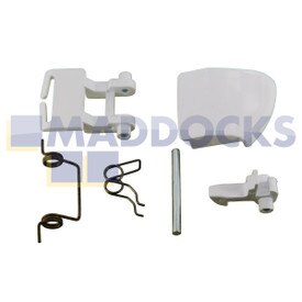 Compatível com Electra AWM; Kit de maçaneta de porta de plástico branco Servis M300, série M3000