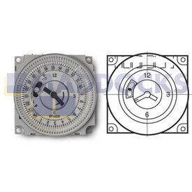 Universal 24 Hour Synchronous Timeswitch Module With Vertically Up W18 Tab Terminals
