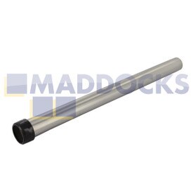 Tubo de extensão de aço inoxidável Numatic original genuíno com deslizamento de plástico preto para encaixe suave (422 mm x 32 mm)