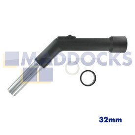 Extremidade dobrada de plástico universal com inserto cromado (32 mm)