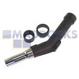 No Longer Available. Discontinued [Universal Bent End with Plastic Body & Chromed Stainless Steel Insert for Hitachi, Goblin, Moulinex, Premiere, Progress, Krups etc (30mm) ]
