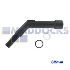 Punho de pistola de plástico preto universal com extremidade dobrada de encaixe para Electrolux, Dirt Devil, Nilfisk, Numatic, Vax etc (32mm)