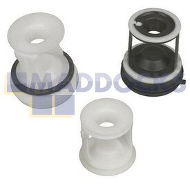Genuíno Original Ariston A, AL, ALD, AWD; Hotpoint BWD, BWM; Indesit W, WA, WD, WE, WG, WI, WIL Kit de filtro de cotão de bomba preta série