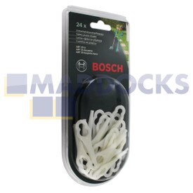 Lâmina de plástico de segurança original Bosch genuína para Bosch ART 23 LI, ART 23 Accu e ART 23 Easytrim Accu (Pacote de 24)