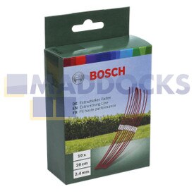 Linha extra forte original Bosch 26cm para Bosch ART 26 Combitrim (Pacote de 10)