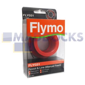 Carretel e linha original Flymo genuíno (alimentação manual) (FLY031)