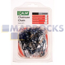 Universal Multi-Model Fitting ‘CH049’ 35cm, 14”, 49 Drive Link Type Chainsaw Chain Blade (3/8” Pitch, 0.050” Gauge)