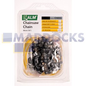 Universal Multi-Model Fitting ‘CH055’ 40cm, 16”, 55 Drive Link Type Chainsaw Chain Blade (3/8” Pitch, 0.050” Gauge)