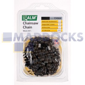 Universal Multi-Model Fitting ‘CH064’ 40cm, 16”, 64 Drive Link Type Chainsaw Chain Blade (0.325” Pitch, 0.050” Gauge)