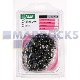 Universal Multi-Model Fitting ‘CH472’ 46cm, 72 Drive Link Type Chainsaw Chain Blade (0.325” Pitch, 0.058” Gauge)