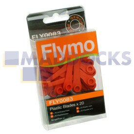 Lâminas de plástico da série de aparadores de grama sem fio Flymo 'FLY083' SimpliTrim Li originais genuínos (pacote com 20)
